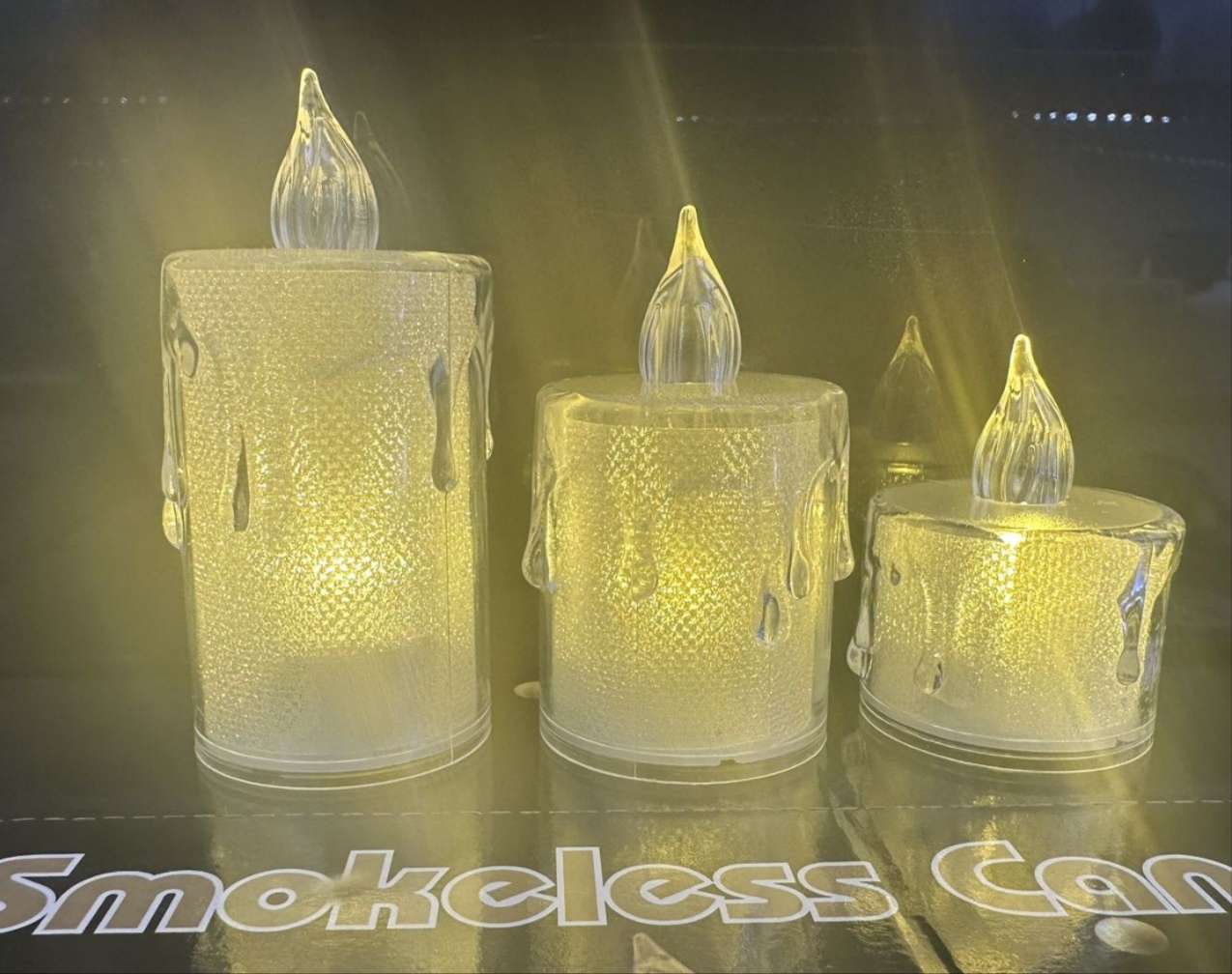 Led电子小蜡烛，发光茶蜡，透明流泪少女感小夜灯，party聚会婚礼装饰，温馨浪漫氛围