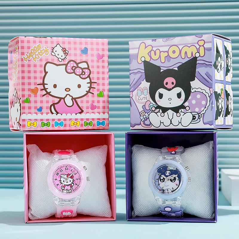 new epoxy cartoon watch student children watch luminous glow kids gift watch led watch wholesale