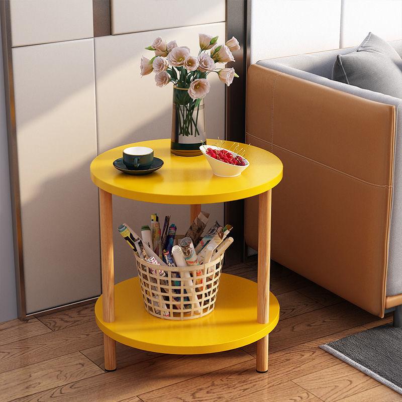 sofa side table corner table living room small coffee table mobile small table new household round small dining table tv cabinet flower stand Application Scenario