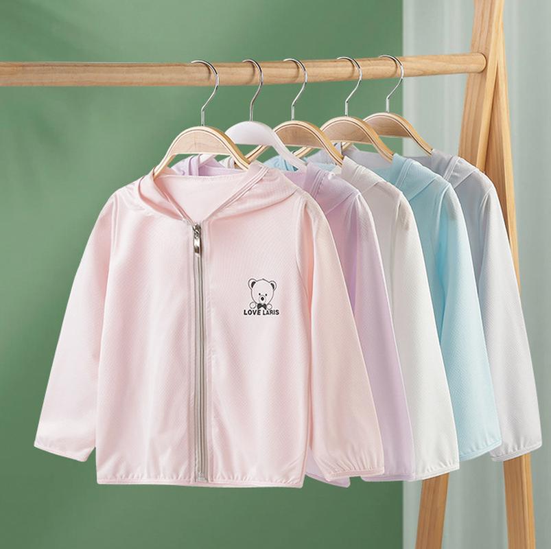 children's sun protection clothing ice silk 2023 new western style girls clothes summer thin cartoon coat boys and girls