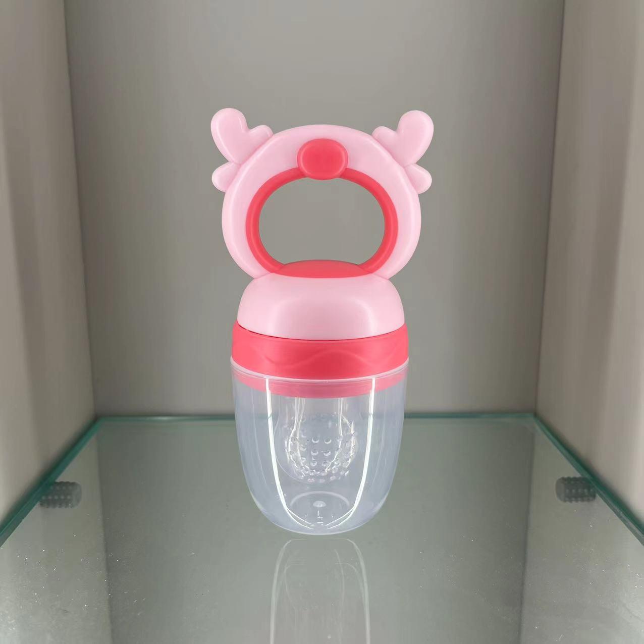 baby fresh food feeder baby eat fruit supplement teether deer fruit and vegetable nipple children juice silicone nipple