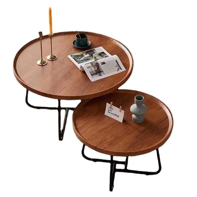 nordic light luxury coffee table multi-functional coffee table modern minimalist living room home small apartment round combined tea table tea table Item Picture