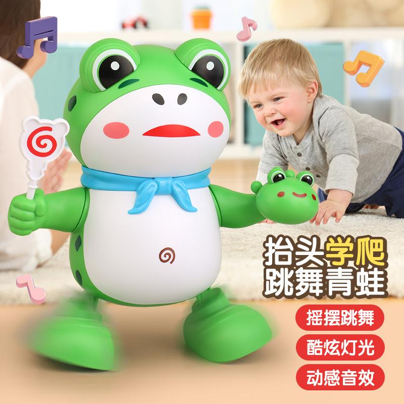 children can sing and dance electric robot internet celebrity selling baby frog baby baby educational toys tiktok same style