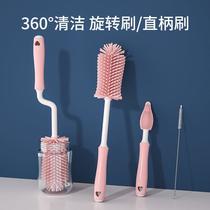 silicone cup brush baby bottle brush baby pacifier straw small brush 360 cup artifact cleaning tool combination suit