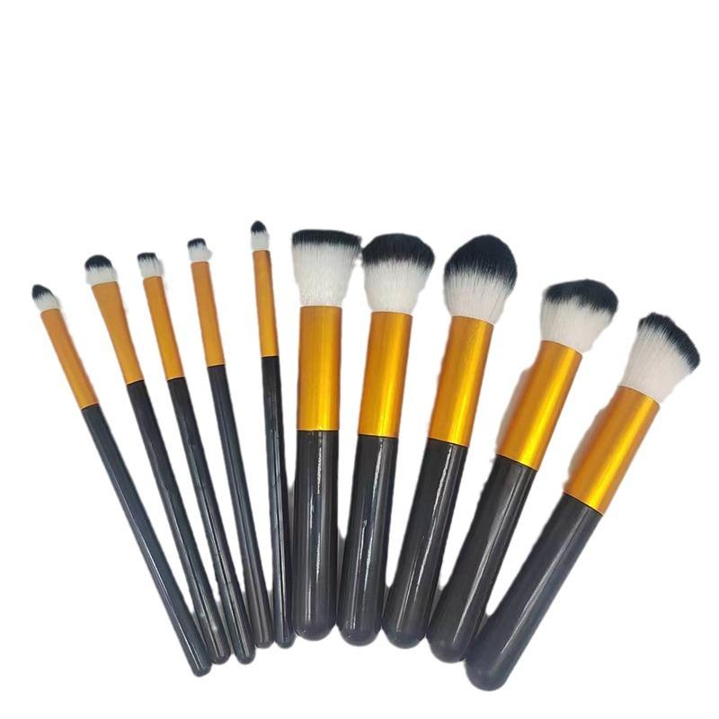 10 pcs 5 big 5 small makeup brushes suit beginner soft highlight brush eye shadow brush powder brush beauty tools full set Item Picture