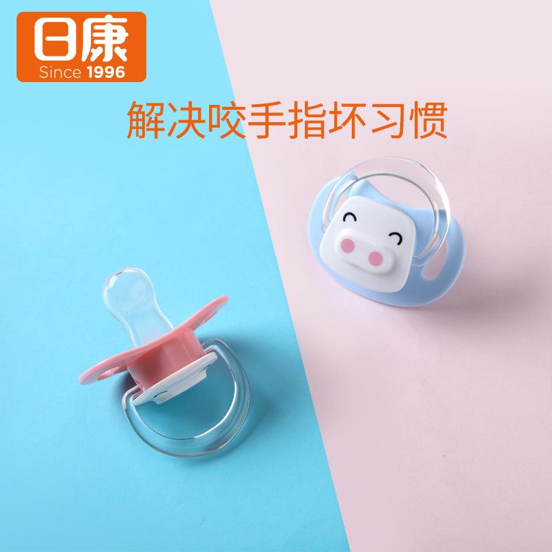 cartoon pacifier baby silicone nipple super soft sleepy newborn comfort nipple with box