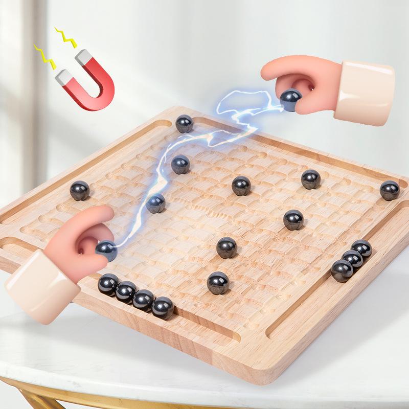 children's magnetic battle chess thunder magnetic induction parent-child interactive desktop game magnetic effect chess educational toys