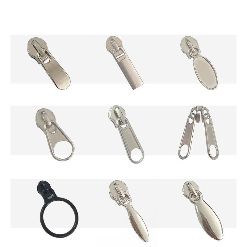no. 3 nylon zipper head metal white in stock double-sided zipper down jacket zipper head Application Scenario