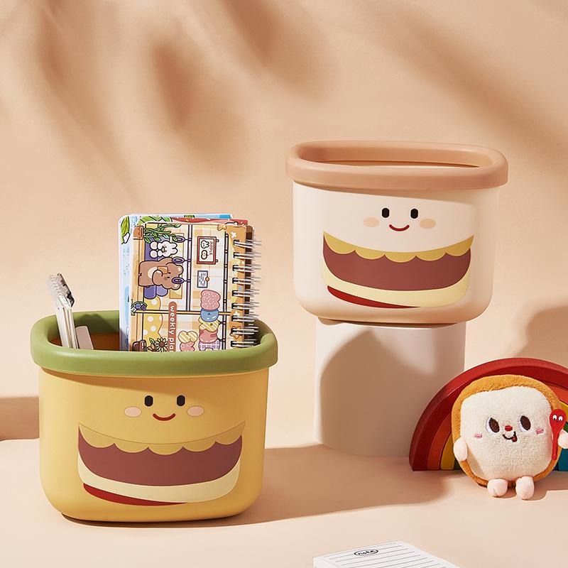 personalized hamburger desktop trash bin affordable luxury style cute mini office tables coffee table storage bucket small size table
