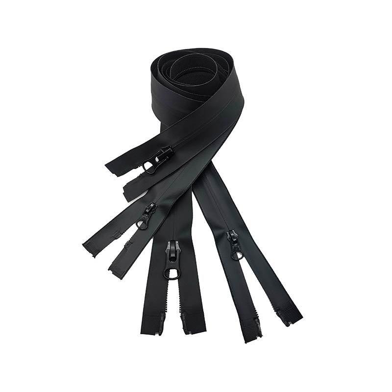 supply 5# waterproof metal zipper black double open zipper clothing backpack coat access control zipper shoes and boots zipper details Picture