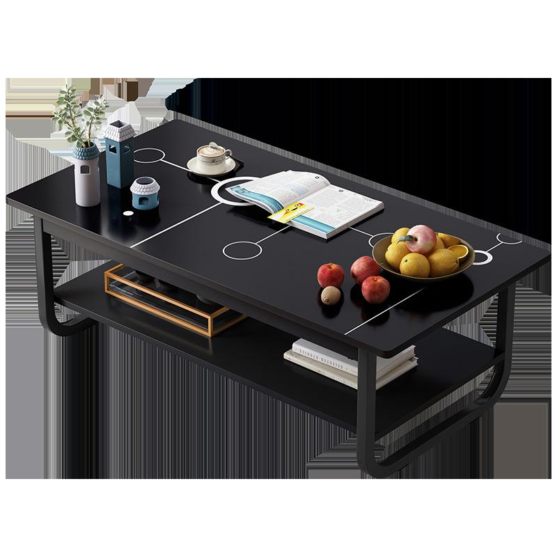 simple coffee table small apartment iron rental room special simple modern creative square tea table living room home Item Picture