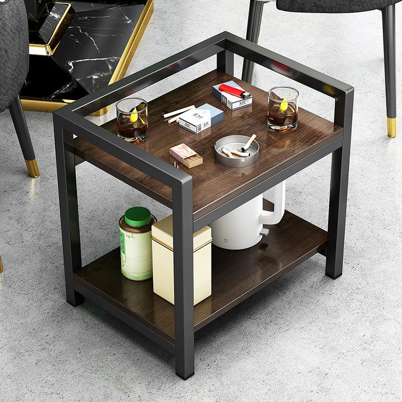 mahjong coffee table teaware shelf modern minimalist mahjong table small table double-layer removable side cabinet simple household tea table