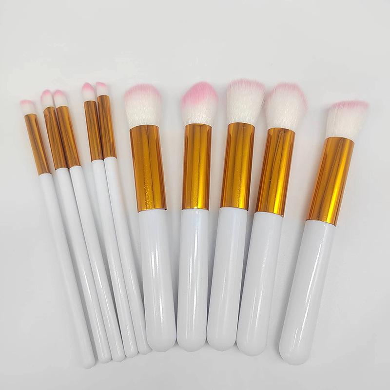 10 pcs 5 big 5 small makeup brushes suit beginner soft highlight brush eye shadow brush powder brush beauty tools full set Application Scenario