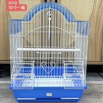 Parrot Bird Cage Metal Iron Art Bird Cage Wholesale Portable Hanging Folding Tiger Skin Peony Bird Cage 113 Wholesale Bird