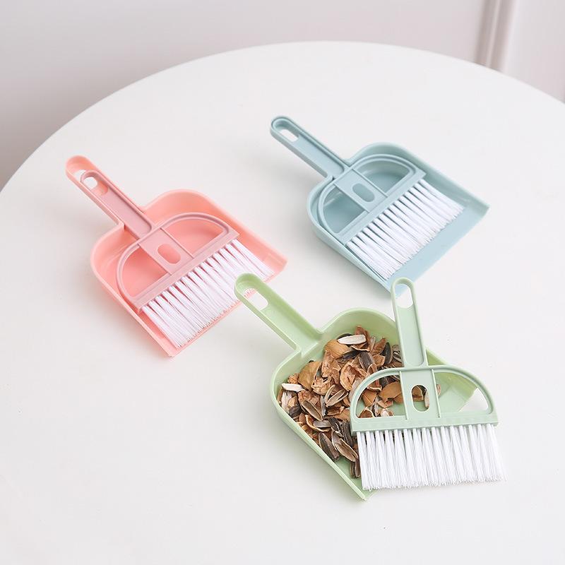 mini desktop broom dustpan suit car broom bed-sweeping brush hair garbage shovel small sweeping broom keyboard brush