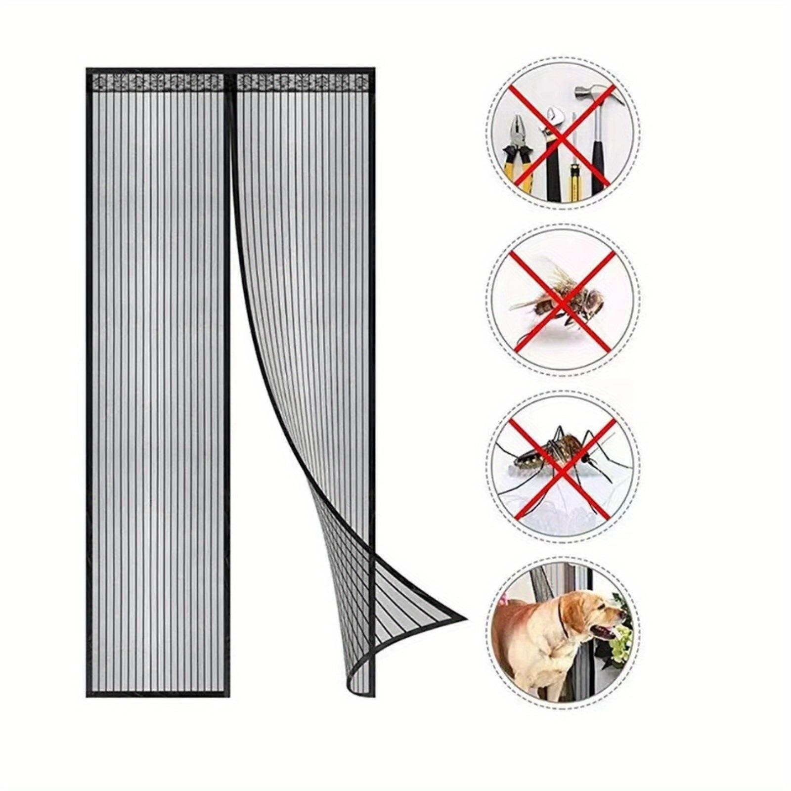 summer mosquito curtain magnetic velcro screen door car window shade home partition punch-free self-priming magnet mosquito net self-adhesive