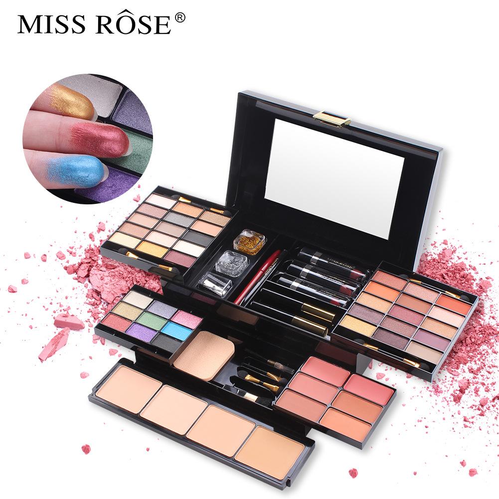 Cross-Border Makeup 39-Color Matte Eyeshadow Palette Cosmetic Case Highlight Blush Powder Compact Multi-Functional Contour Compact Makeup Palette