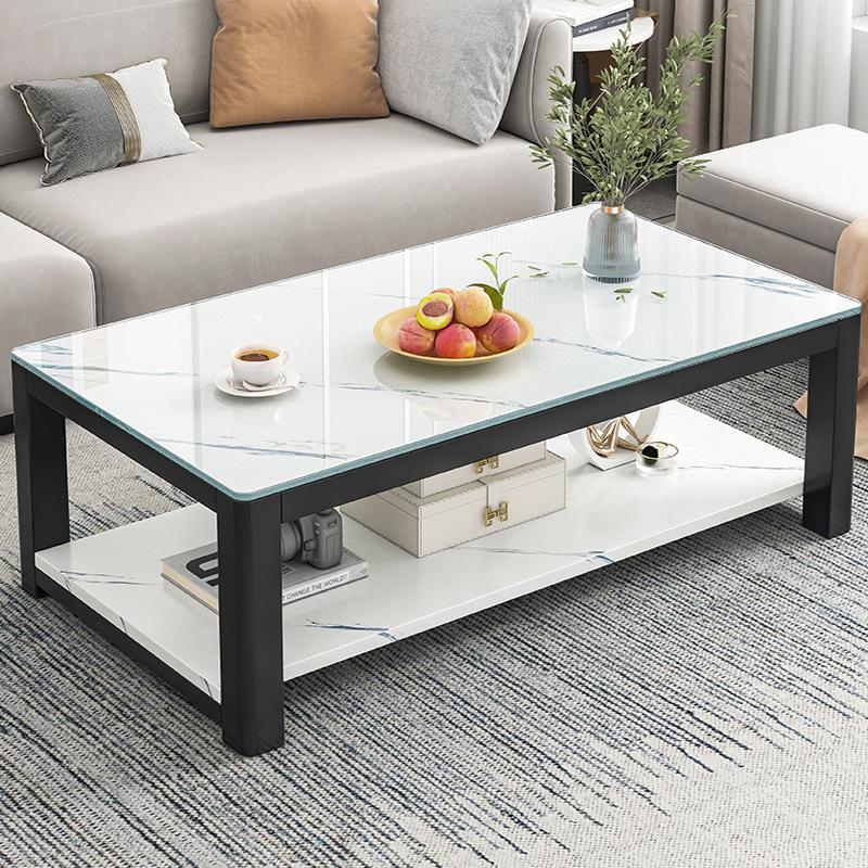 tea table living room home simple small table small coffee table simple modern small apartment internet celebrity tempered glass tea table