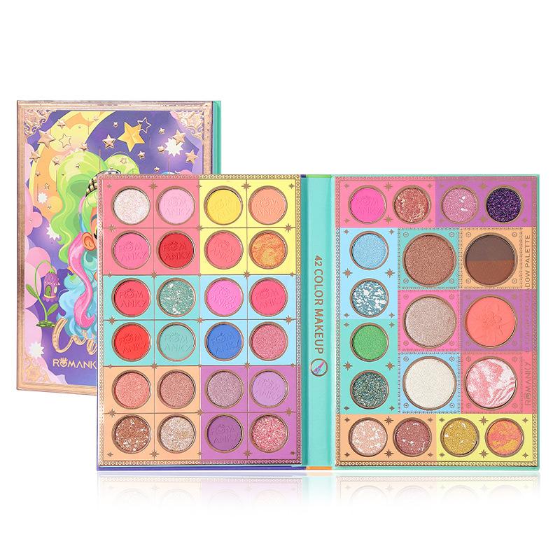 Foreign Trade Spot Multi-Color Eyeshadow Plate Highlight Pearlescent Matte Blush Eyebrow Powder Makeup Kit