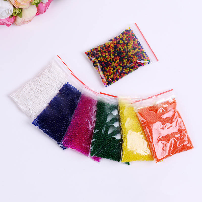 Dinghao WATER BEADS DIY color clear crystal color mud nutrition soil bubble water large water beads flower soil 500 particles/bag children's toys stall toys