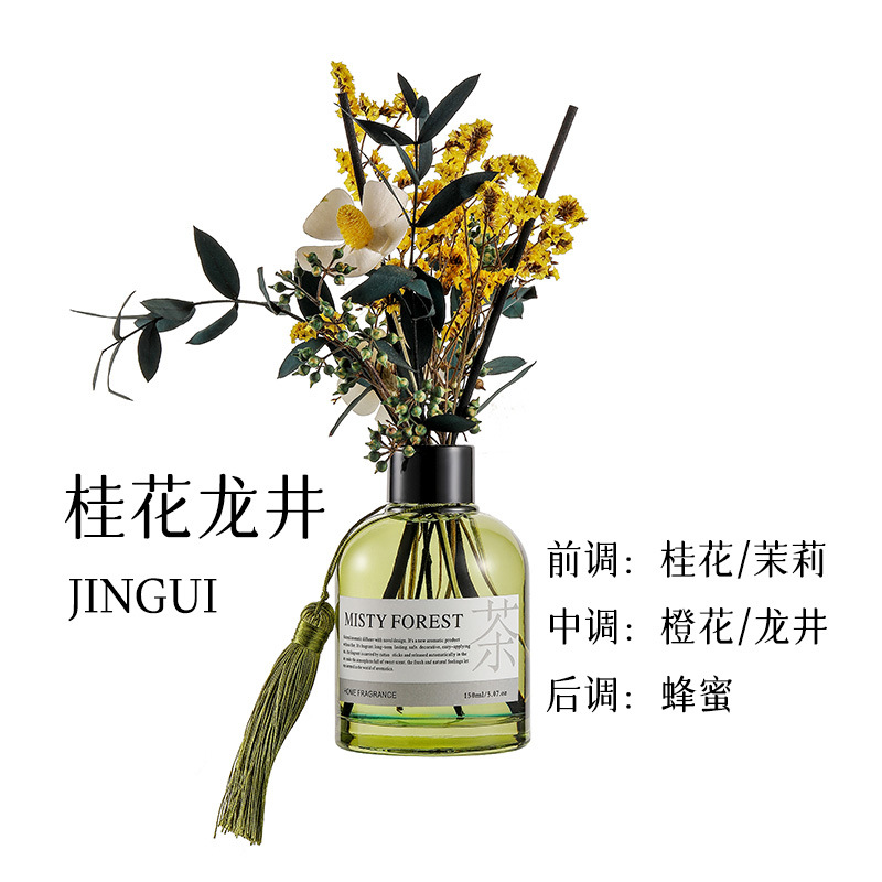 东方茶香干花香薰家用香薰花艺 香薰精油持久白茶栀子花无火香薰香薰详情图5