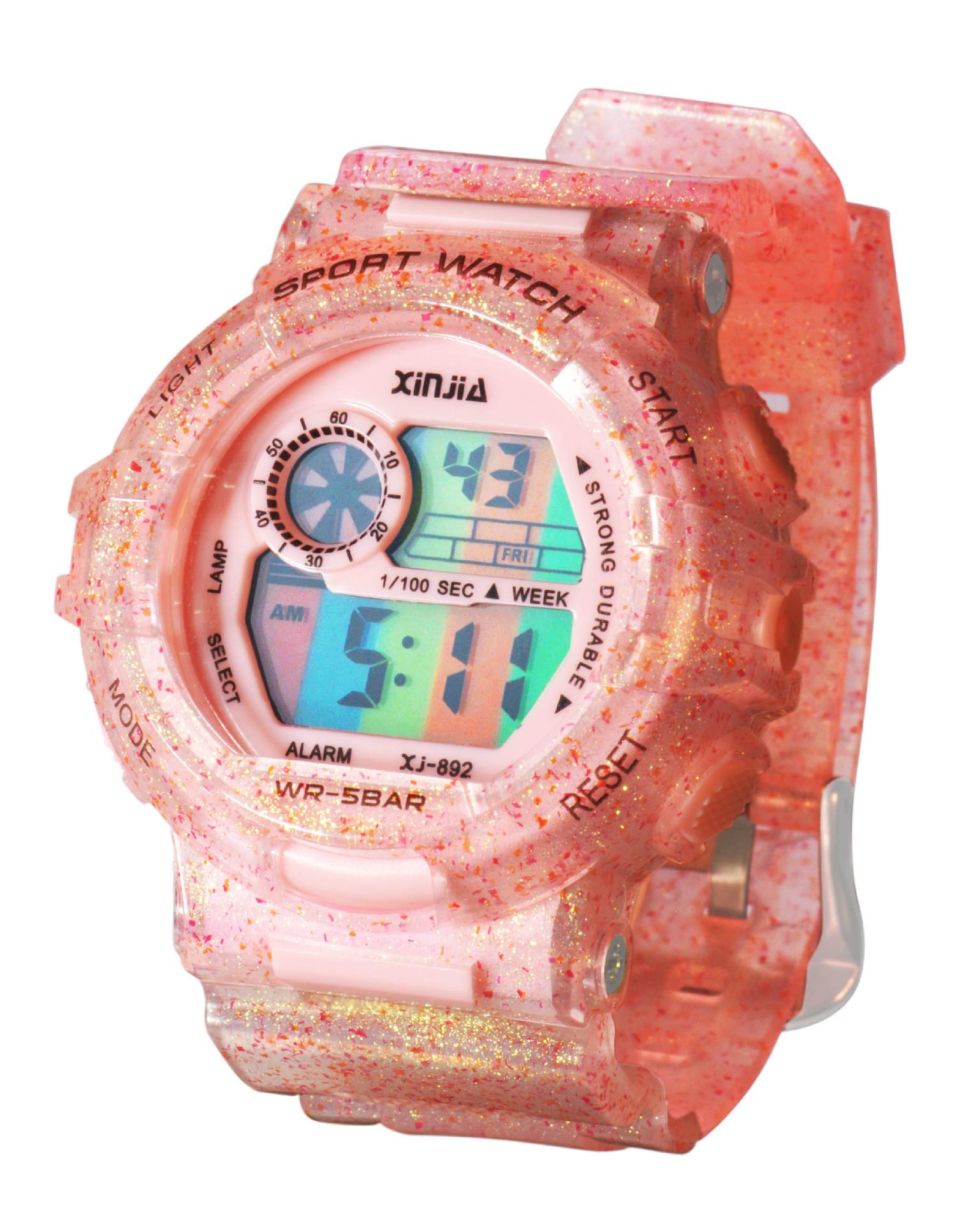 INS Style Fashion New Glow Student Electronic Watch 5ATM Waterproof Sports Outdoor Watch Female Customization Item Picture