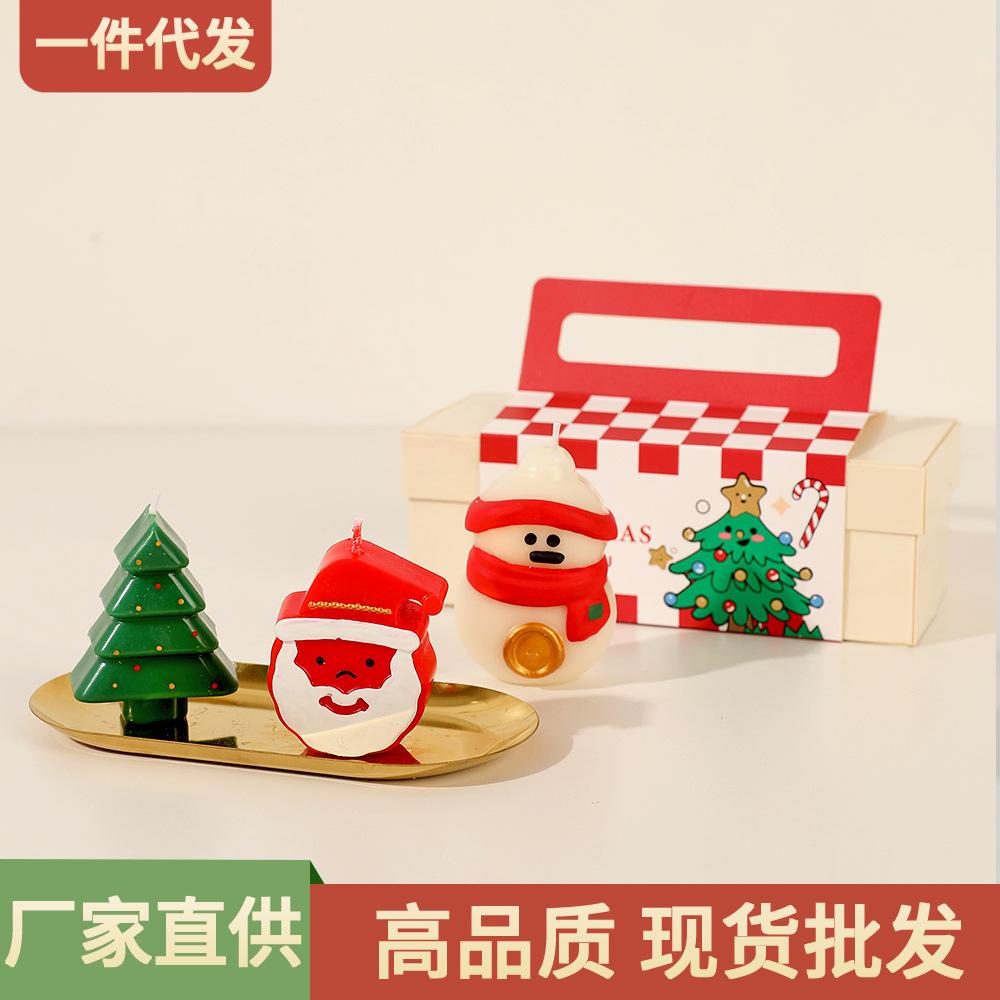 christmas aromatherapy candle wholesale snowman gift box hand gift birthday candle creative gift fragrance christmas candle