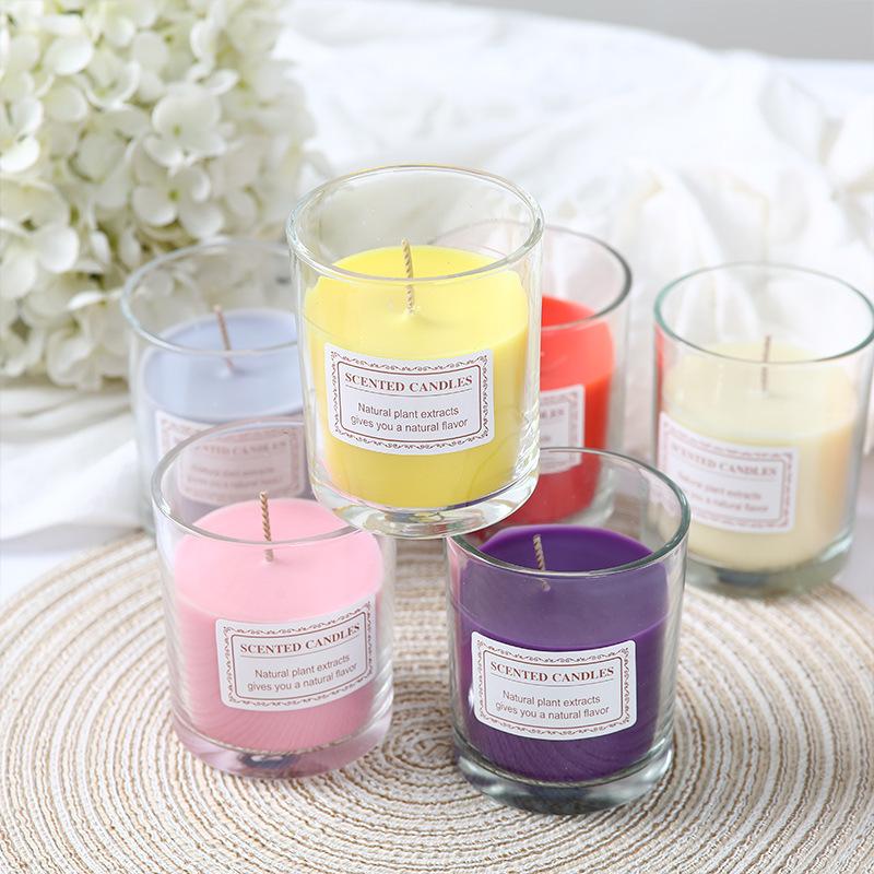 aromatherapy glass romantic fragrance candle creative hand gift glass smoke-free deodorant aromatherapy candle