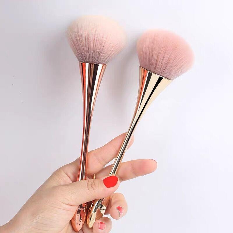 New Small Waist Makeup Brush Blush Brush Large Size Loose Powder Brush Beauty Tools Soft Hair Smear-Proof Makeup Highlight Makeup Brush