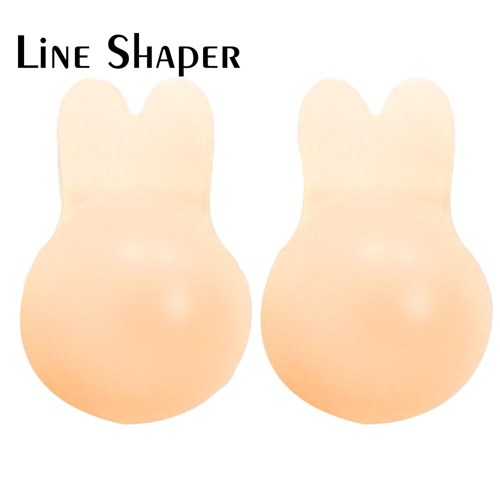 foreign trade popular style invisible lifting chest paste female nipple coverage silicone nipple sticker rabbit ears silicone nudebra chest paste