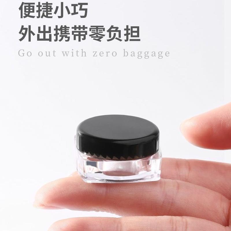 2.5g3g square bottom face cream box cream bottle glitter powder bottle portable test pack sample bottle exquisite cosmetic subpackaging details Picture