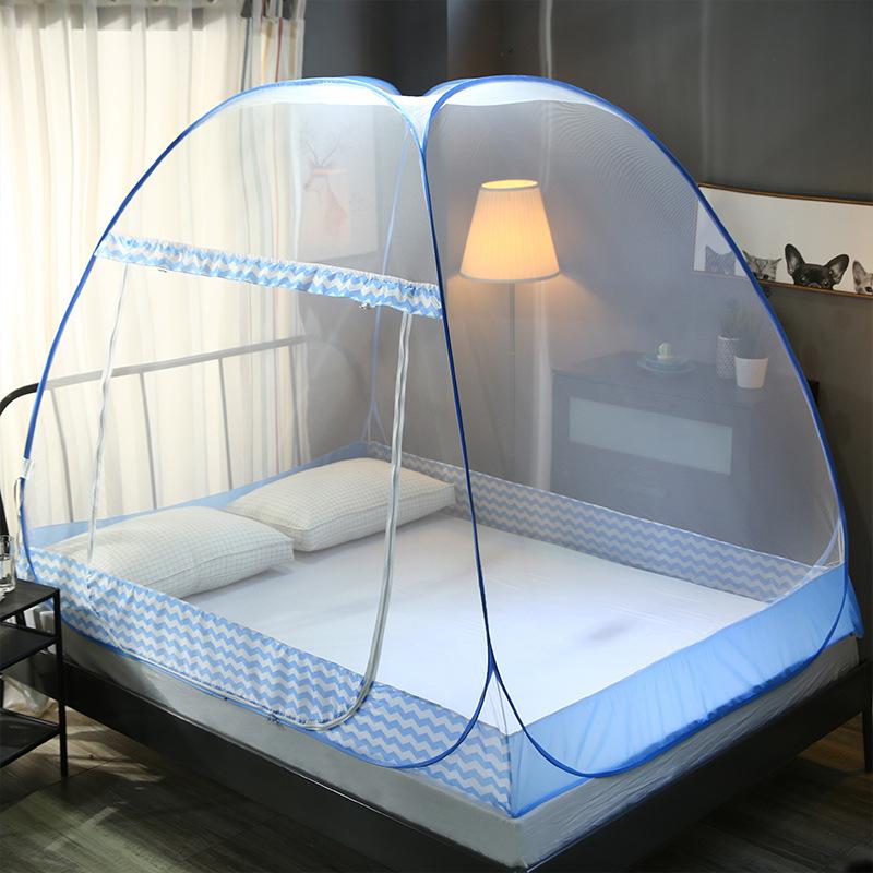 installation-free student dormitory mosquito net creative zipper single door mosquito net portable folding yurt mosquito net