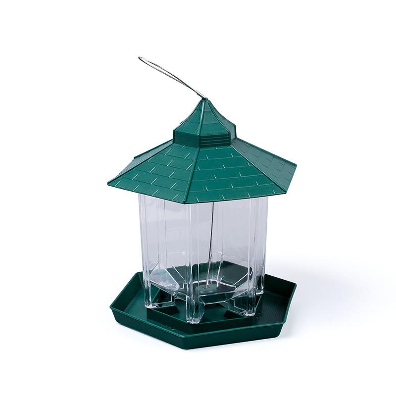 Transparent Glass Box Acrylic Bird Cage Wild Bird Feeder Pet Bird Feeding Rack Hanging Bird Feeder