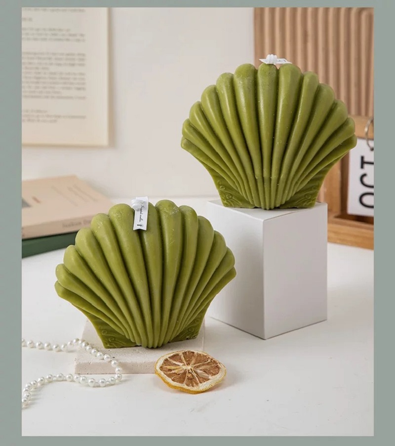 Large leaves, large shells, wedding scented candles, souvenirs, wedding scented gifts, handcrafted shaped wax, soybean wax scented candles, candles, Christmas scented candles, birthday number candles, foreign candle candles details Picture