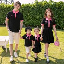 girls black dress summer korean style temperament mother and daughter parent-child clothes 2023 new summer clothes baby girl backless dress