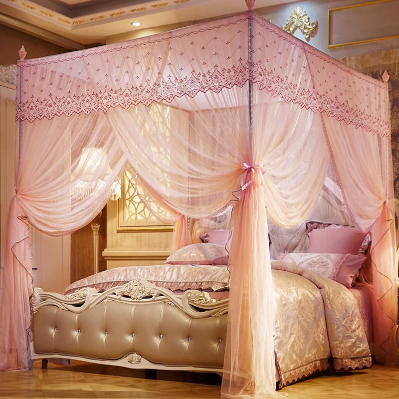 mosquito net 15m bed three-door 18m double-person household court floor princess style encryption thickening bold bracket wholesale