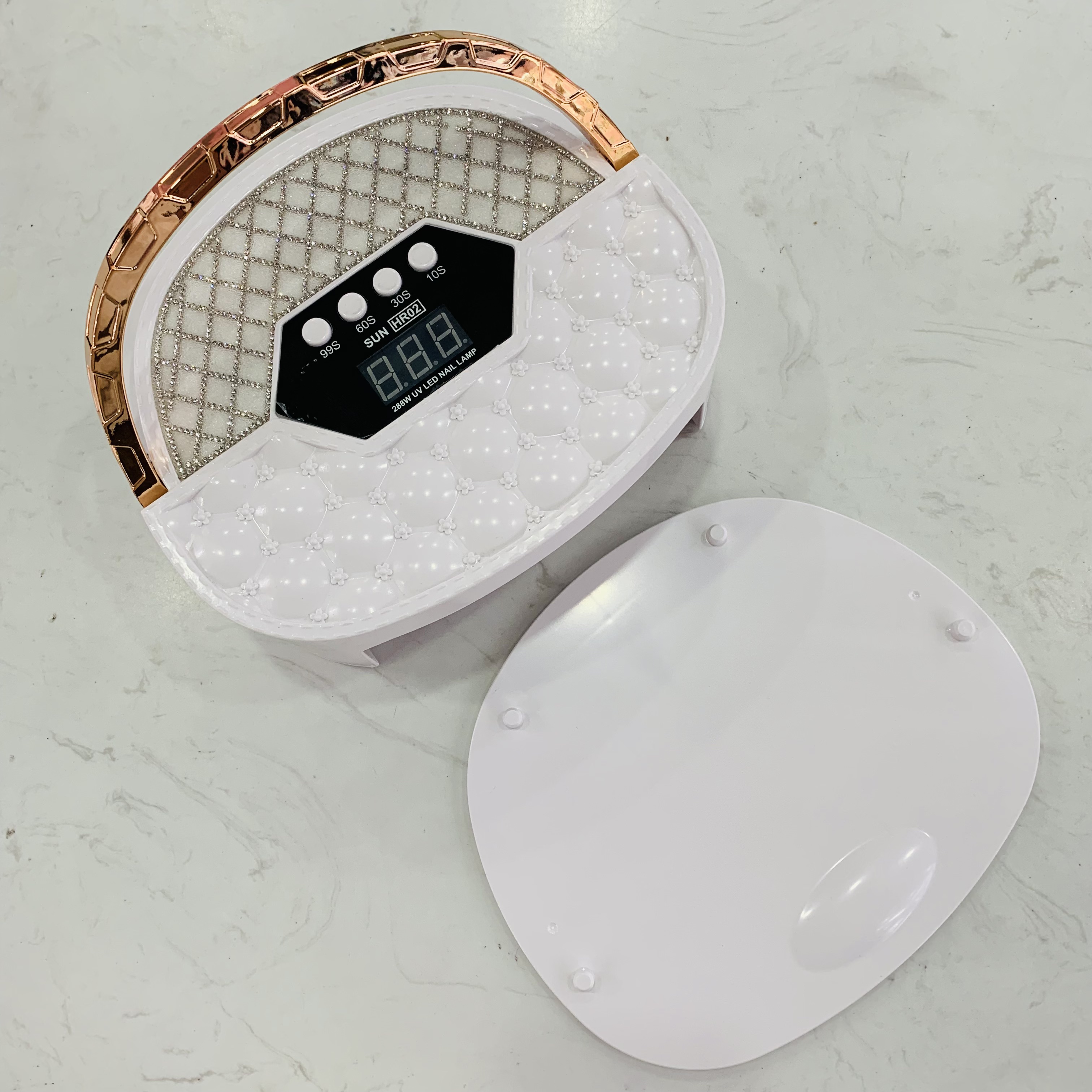 The new 288W portable hand-held nail lamp, high-power nail baking lamp and therapy lamp with intelligent sensing Item Picture