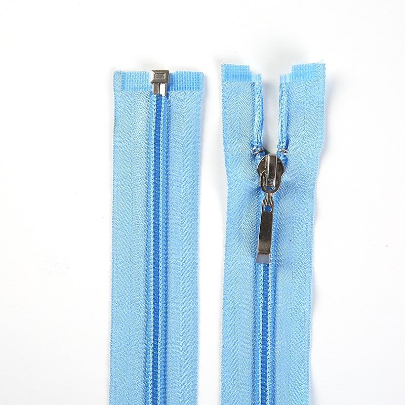 wholesale no. 5 nylon zipper open tail 70cm clothing coat tent wardrobe plastic size zipper Specification drawing