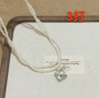 S925纯银项饰 高级五金链条搭配木质十字架项坠 简约时尚饰品 银色链条耐用不褪色链条白底实物图