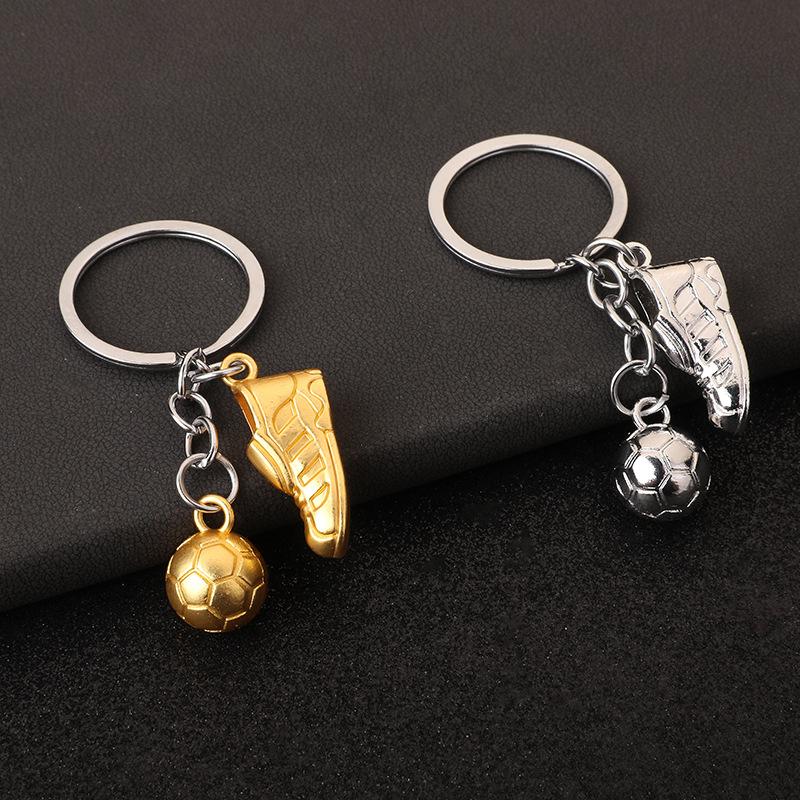 factory direct sales creative world cup football shoes key chain ornaments sports pendant souvenir pendant cross-border full figure