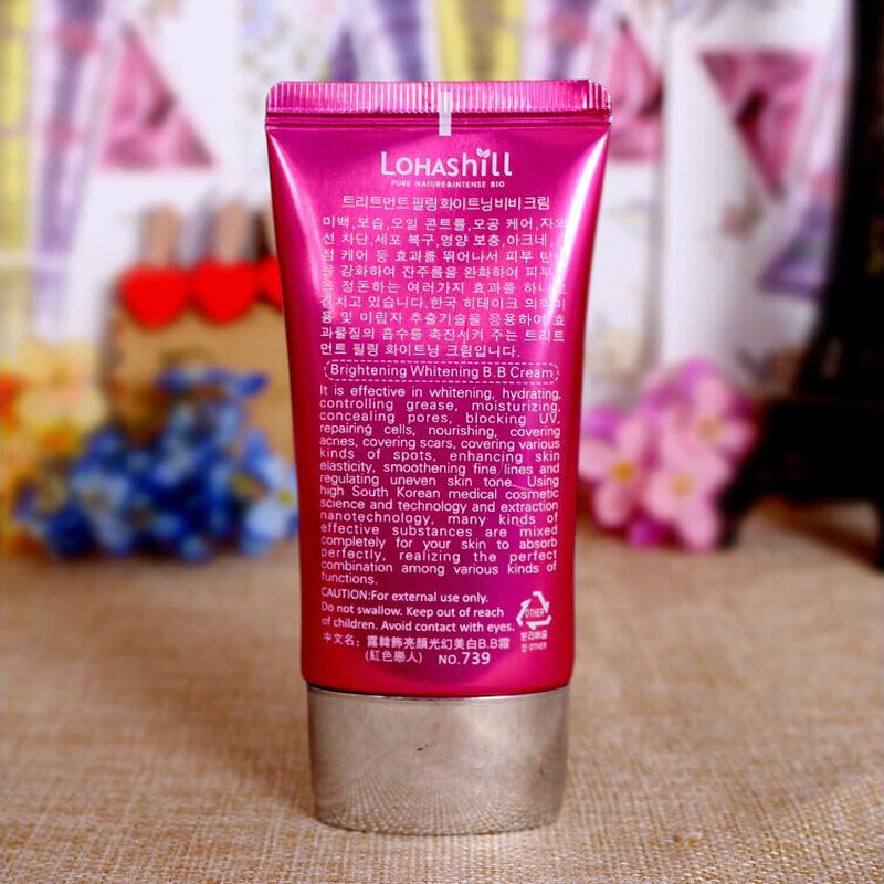 Makeup Lohashill Dew Korean Decoration Bright Light Magic Pink BB Cream moisturizing Oil Control Concealer Foundation Specification drawing