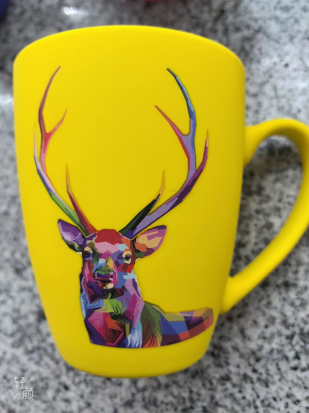 Cute frosted water cups, cross-border ceramic cups, mugs, cartoon cute animal series, foreign trade baked flower water cups, Wu Di brand factory direct sales, hot-selling AC-3724 Item Picture