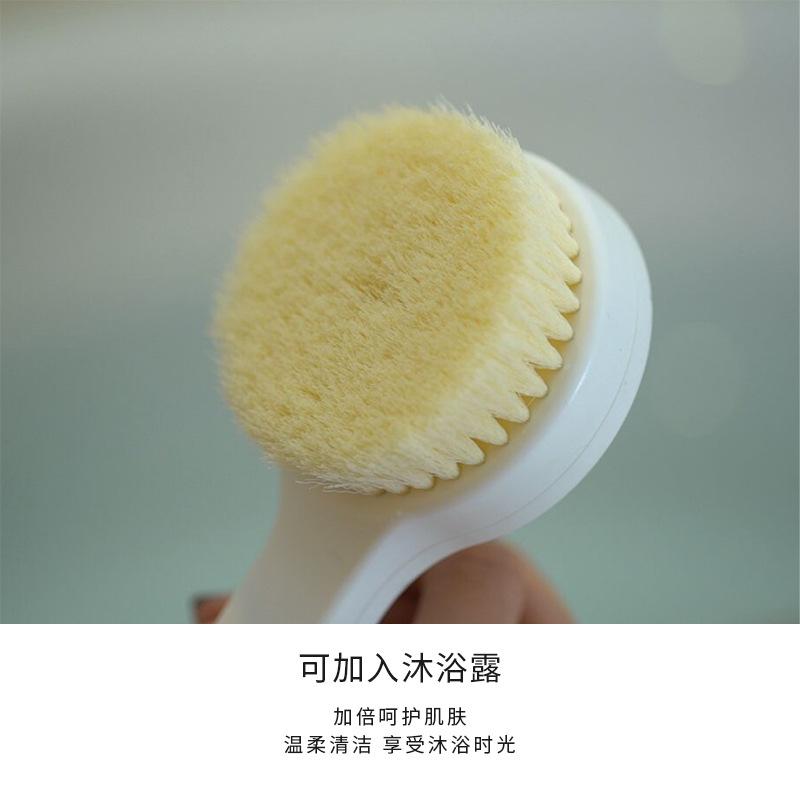 bath brush bath rub back bath supplies silicone bath brush long handle soft brush cleaning towel bath rubbing device details Picture