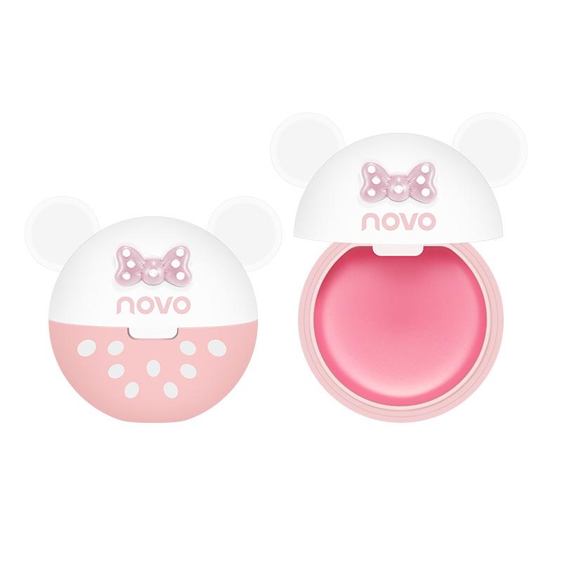 novo cute bear moisturizing lip balm female lip balm fade lip lines anti-chapping moisturizing, nourishing and hydrating color-changing lipstick Item Picture