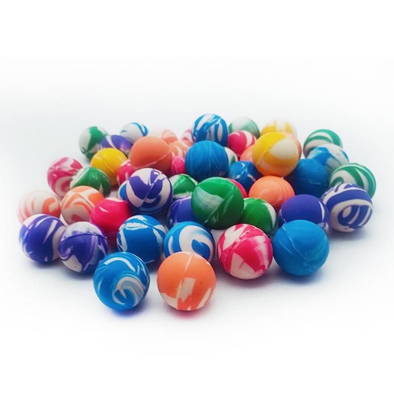 Supermarket Binary Toys Floral Ball Color Frosted Rubber Bouncy Ball Children Primary School Students Pet Toy Ball details Picture