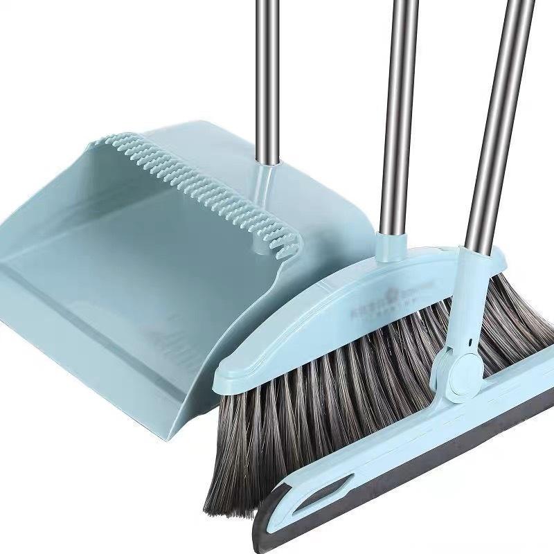 broom set household folding broom dustpan combination set soft brush broom bar non-viscous sweeping wholesale Item Picture