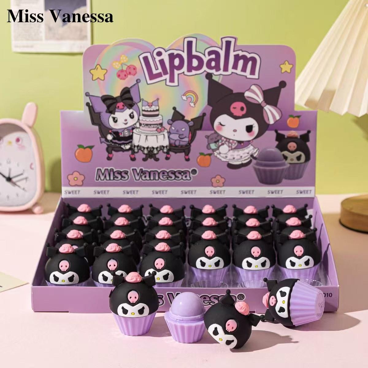 cross-border new miss vanessa cartoon vaseline lip balm anti-chapping hydrating lip balm moisturizing repair Specification drawing