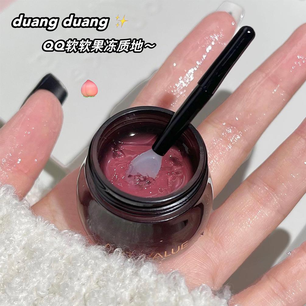 Art Value Small Black Can Lip Balm Nourishing Moisturizing Anti-Chapping Lipstick Base Lip Care Colorless Lip Balm full figure