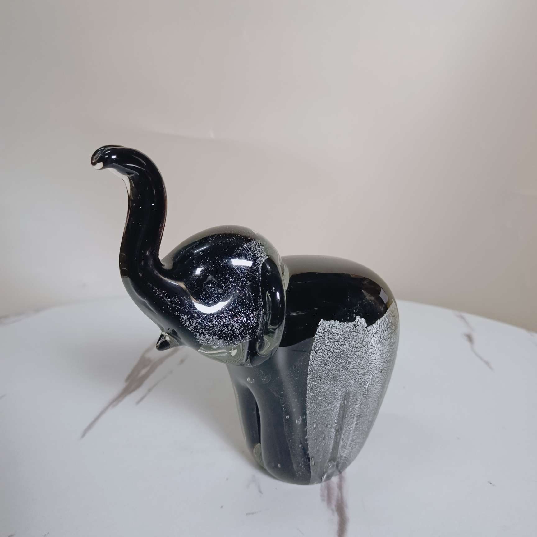 纯手工琉璃工艺品琉璃大象摆件精致礼品家居装饰品独特设计艺术收藏品时尚简约现代风详情图5