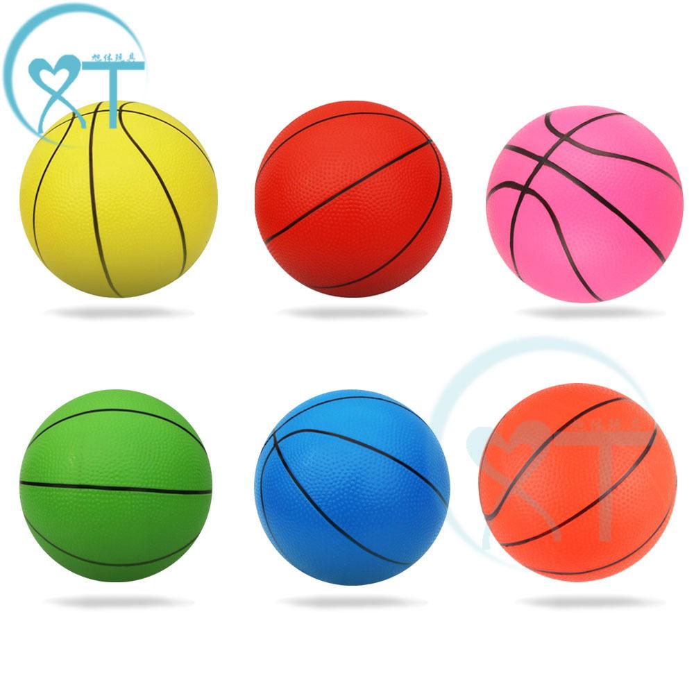 children's inflatable ball pvc basketball 16cm rubber ball baby kindergarten toys pat ball football